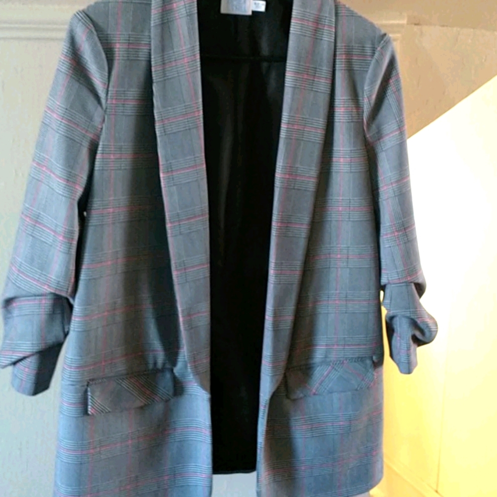 Houndstooth blazer